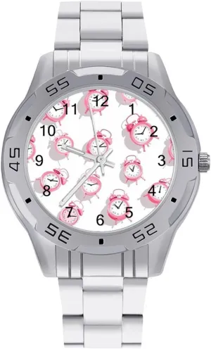 Alarm Cocks Simple Stainless Steel Band Business Watch Dress Wrist Unique Luxury Work Casual Waterproof Watches