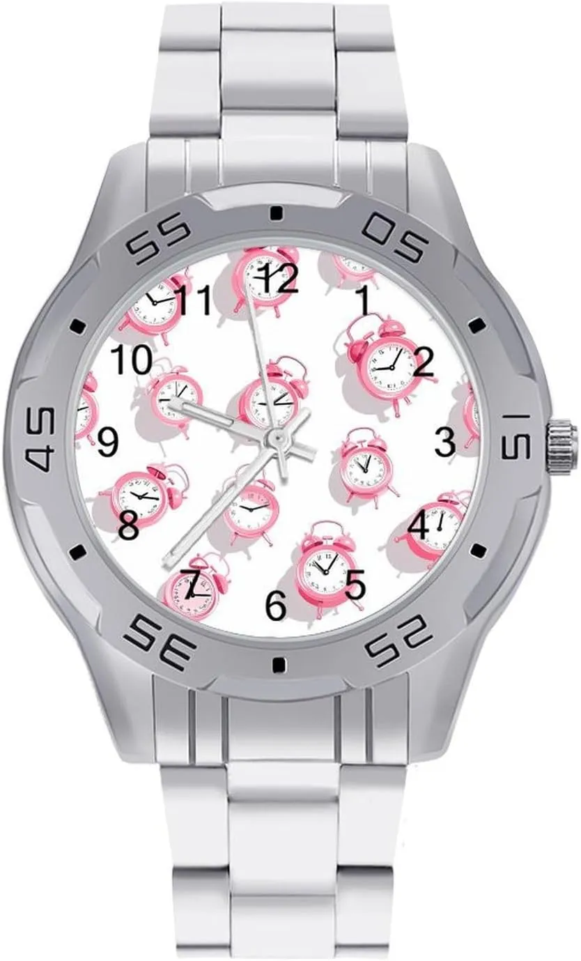 Alarm Cocks Simple Stainless Steel Band Business Watch Dress Wrist Unique Luxury Work Casual Waterproof Watches