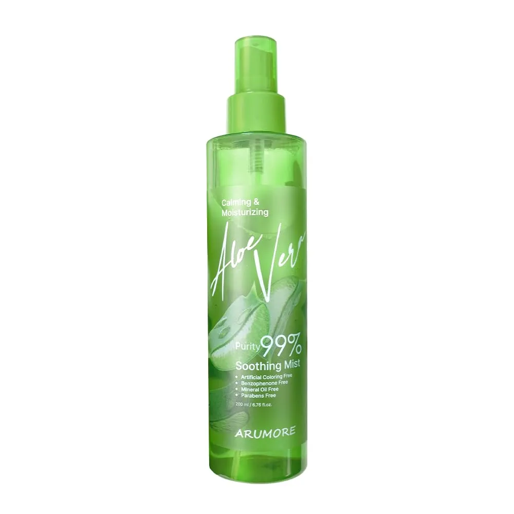 Aloe Vera Soothing Mist, Purity 99% Aloe Vera, 6.76 fl oz. (200 ml), Fog Spray