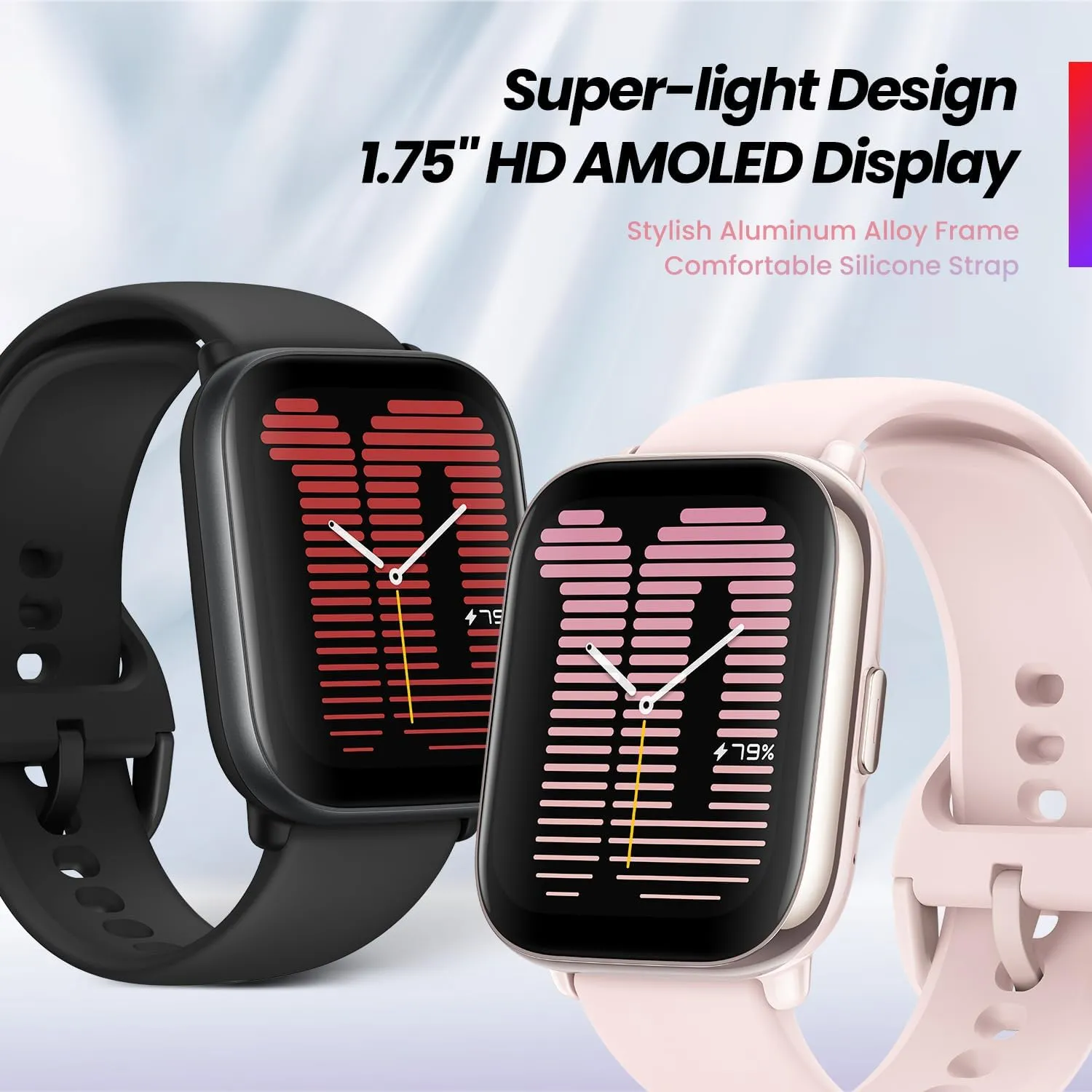 Amazfit Active Smart Watch 42mm, AI Fitness Tracker & Sleep Coach, GPS, Amazon Alexa Built-In, Bluetooth, 14-Day Battery, 120  Sports Modes, Android & iPhone, Black