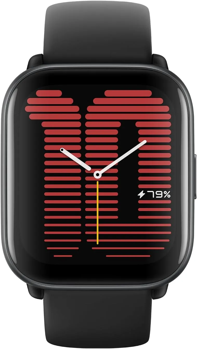 Amazfit Active Smart Watch 42mm, AI Fitness Tracker & Sleep Coach, GPS, Amazon Alexa Built-In, Bluetooth, 14-Day Battery, 120  Sports Modes, Android & iPhone, Black