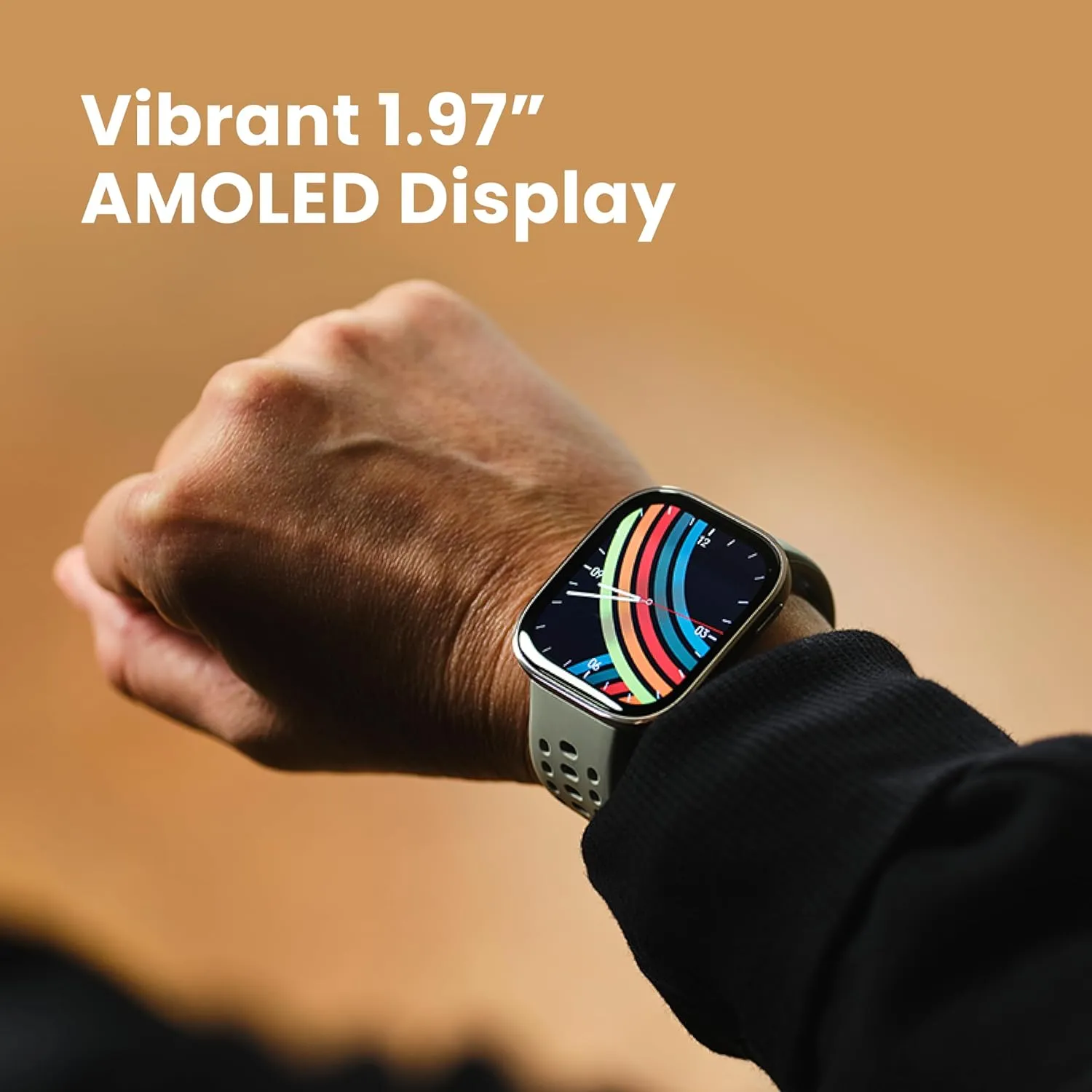 Amazfit Bip 6 Smart Watch 46mm, 14 Day Battery, 1.97" AMOLED Display, GPS & Free Maps, AI, Bluetooth Call & Text, Health, Fitness & Sleep Tracker, 140  Workout Modes, 5 ATM Water-Resistance, Black