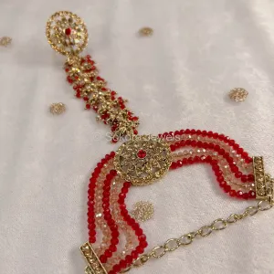 Amulya Hand Harness - Red