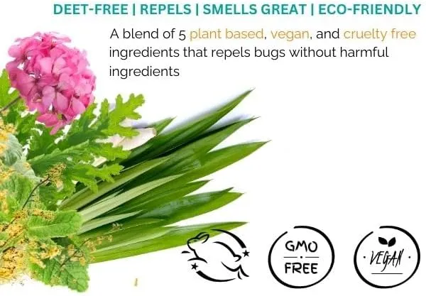 Anti-Bug Spray & Lotion DEET-Free – Organic, All-Natural Bug Spray & Lotion Made with Nourishing Essential Oils – Bug Repellent for Babies, Kids, Adults, Camping, & More by Mambino Organics, 8oz
