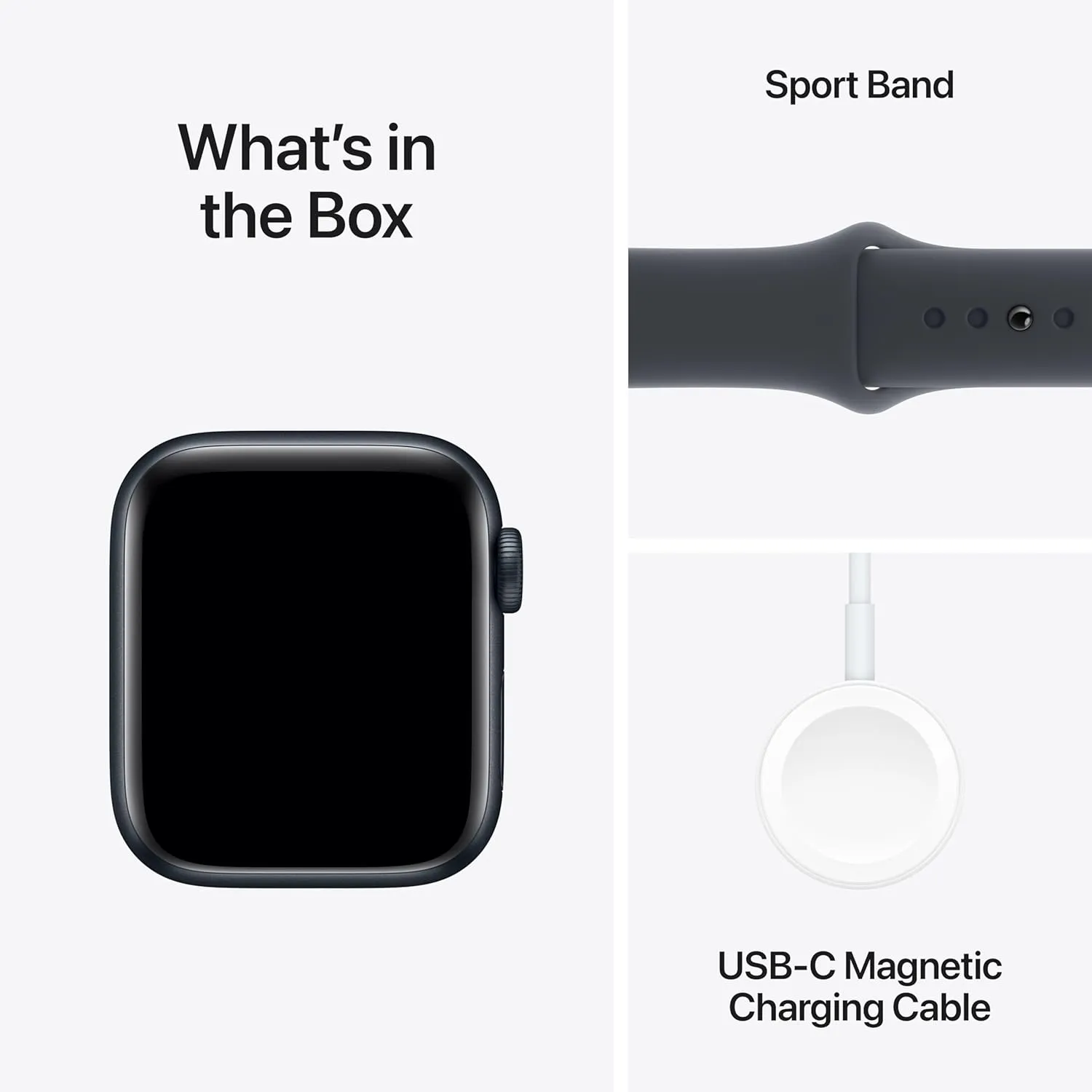 Apple Watch SE (2nd Gen) [GPS 40mm] Smartwatch with Midnight Aluminum Case with Midnight Sport Band S/M. Fitness and Sleep Trackers, Crash Detection, Heart Rate Monitor, Retina Display