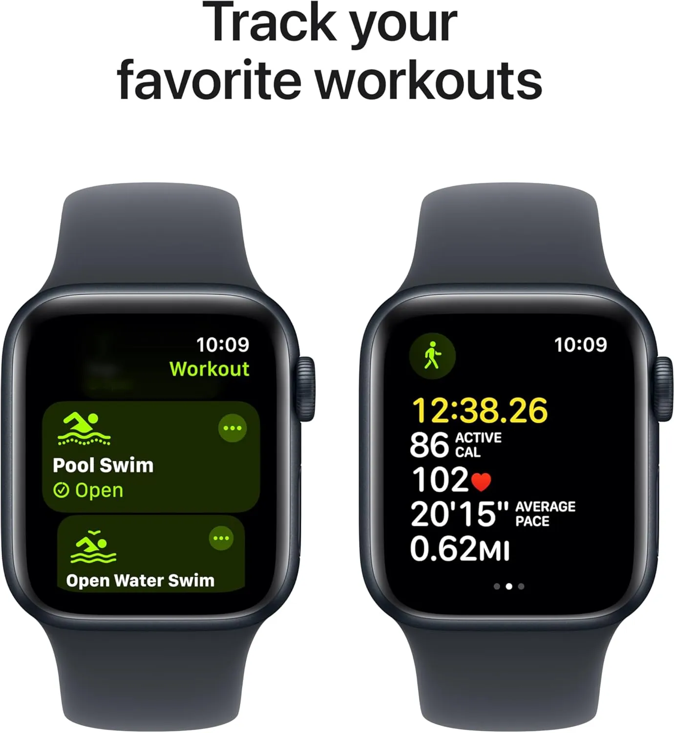 Apple Watch SE (2nd Gen) [GPS 40mm] Smartwatch with Midnight Aluminum Case with Midnight Sport Band S/M. Fitness and Sleep Trackers, Crash Detection, Heart Rate Monitor, Retina Display