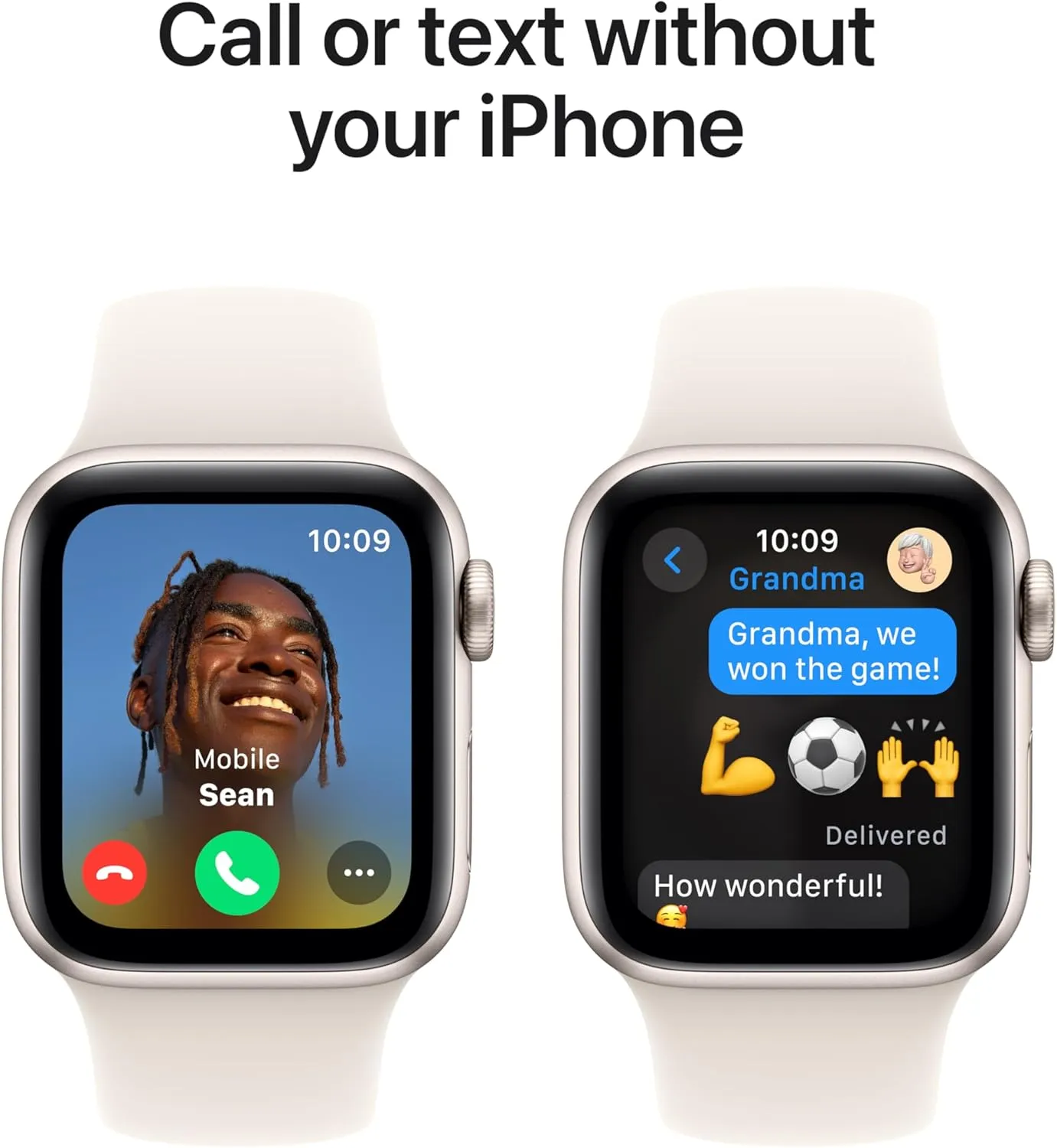 Apple Watch SE (2nd Gen) [GPS 40mm] Smartwatch with Starlight Aluminum Case with Starlight Sport Band S/M. Fitness and Sleep Trackers, Crash Detection, Heart Rate Monitor, Retina Display