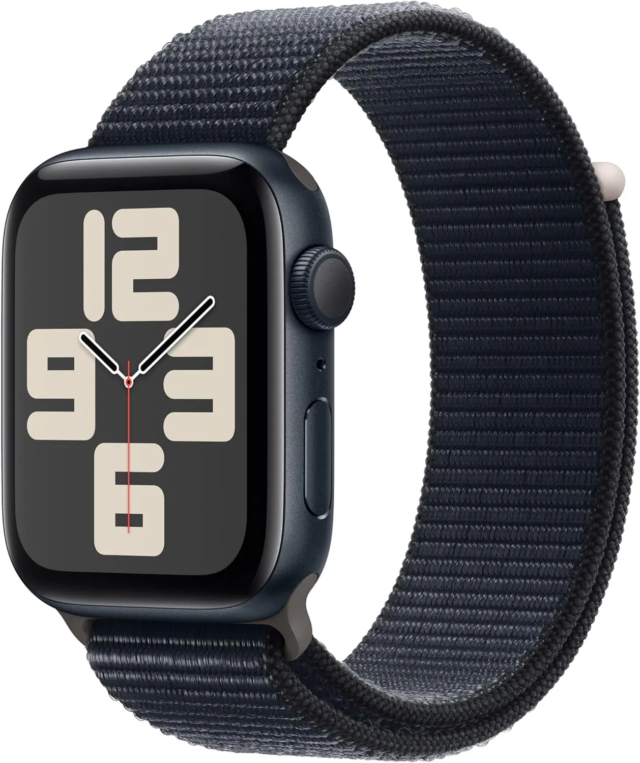 Apple Watch SE (2nd Gen) [GPS, 44mm] - Midnight Aluminum Case with Midnight Sport Loop, M/L (Renewed)