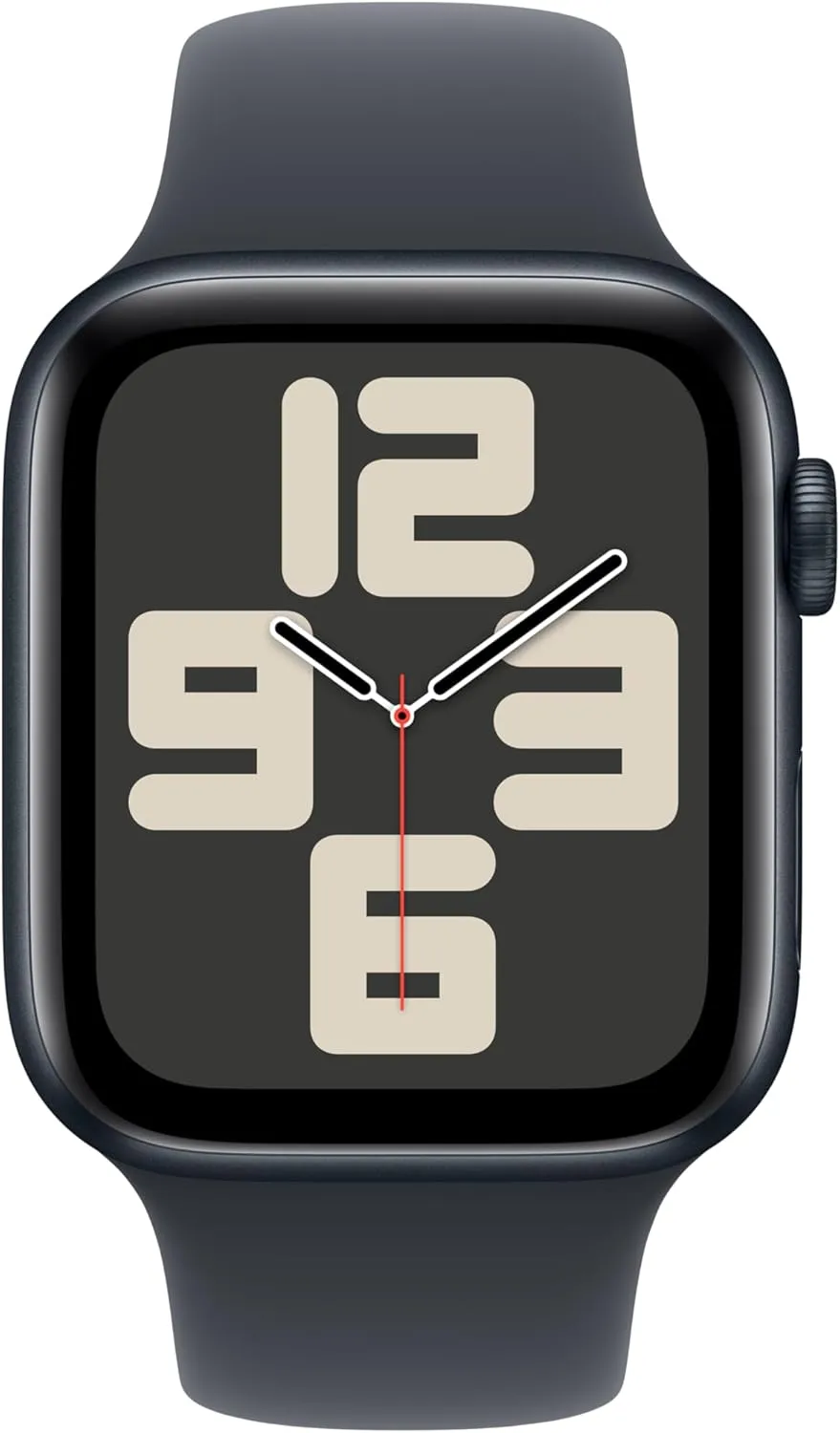 Apple Watch SE (2nd Gen) [GPS 44mm] Smartwatch with Midnight Aluminum Case with Midnight Sport Band M/L. Fitness and Sleep Trackers, Crash Detection, Heart Rate Monitor, Retina Display