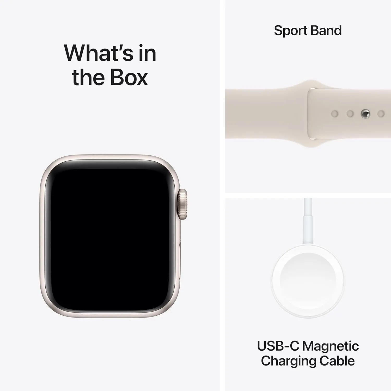 Apple Watch SE (2nd Gen) [GPS   Cellular 40mm] Smartwatch with Starlight Aluminum Case with Starlight Sport Band S/M (Renewed)
