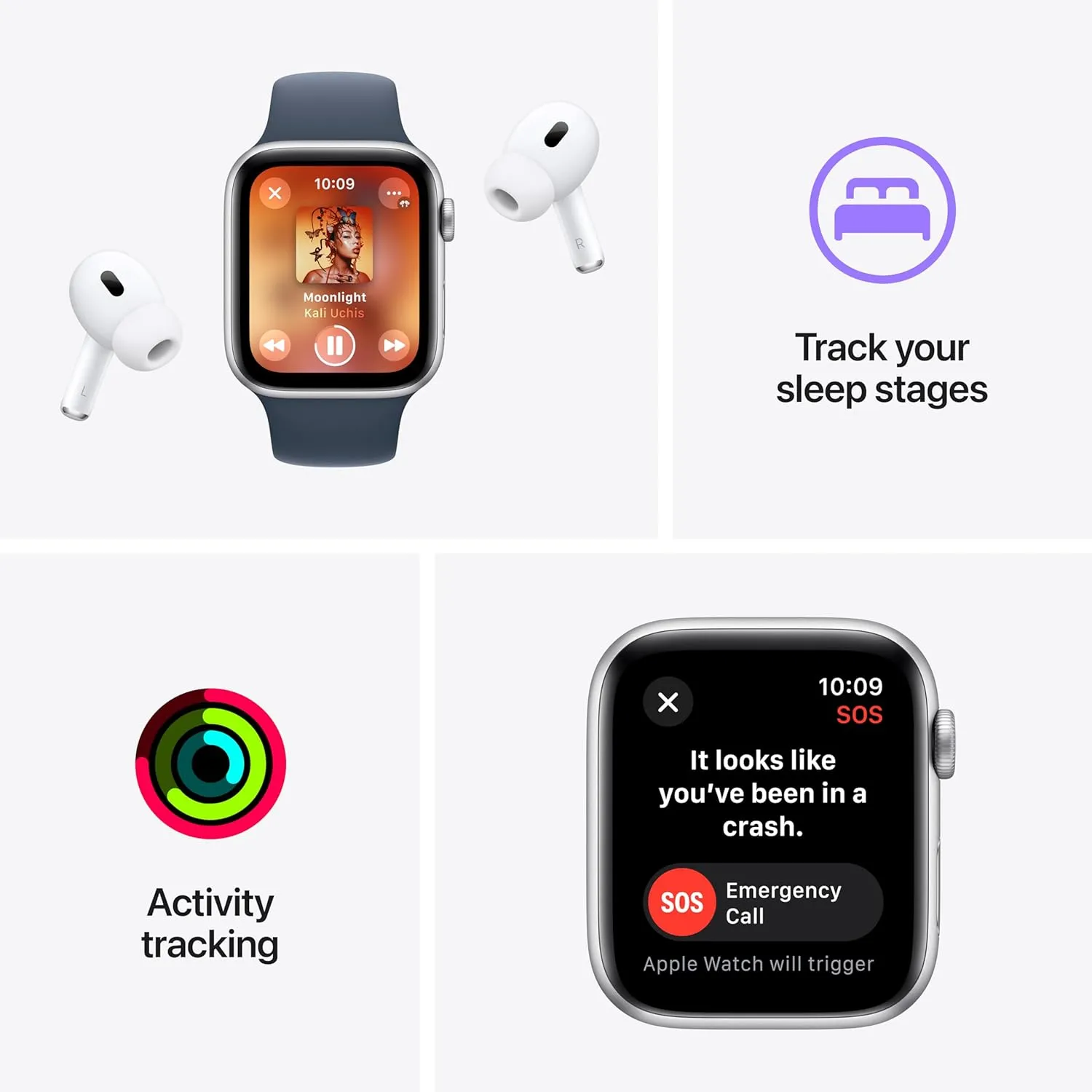 Apple Watch SE (2nd Gen) [GPS   Cellular 40mm] Smartwatch with Starlight Aluminum Case with Starlight Sport Band S/M (Renewed)