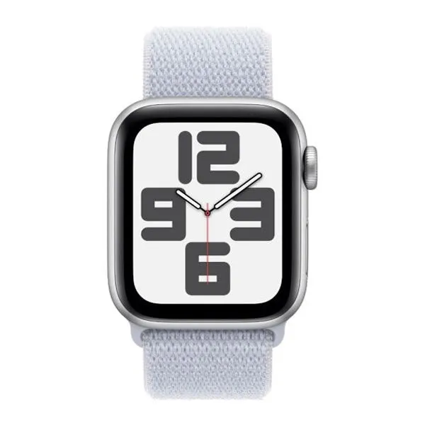 Apple Watch SE GPS 40mm Silver Aluminium Case with Blue Cloud Sport Loop