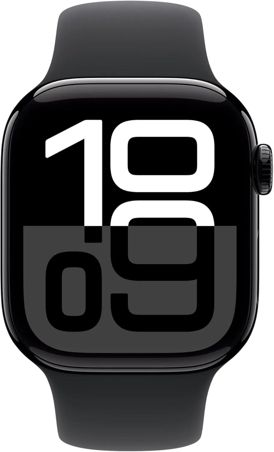 Apple Watch Series 10 [GPS 42mm case] Smartwatch with Jet Black Aluminium Case with Black Sport Band - S/M. Fitness Tracker, ECG App, Always-On Retina Display, Water Resistant