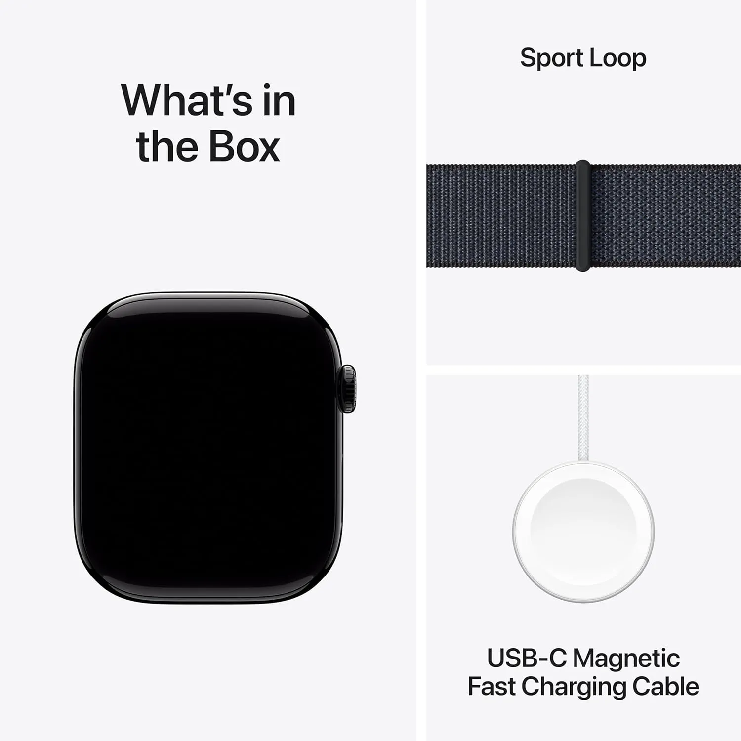 Apple Watch Series 10 [GPS 46mm case] Smartwatch with Jet Black Aluminium Case with Ink Sport Loop. Fitness Tracker, ECG App, Always-On Retina Display, Carbon Neutral