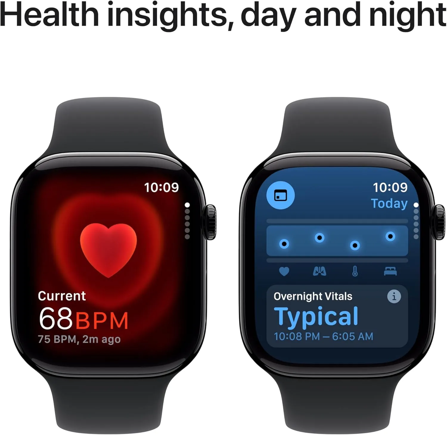 Apple Watch Series 10 [GPS   Cellular 46mm case] Smartwatch with Jet Black Aluminium Case with Black Sport Band - M/L. Fitness Tracker, ECG App, Always-On Retina Display, Water Resistant