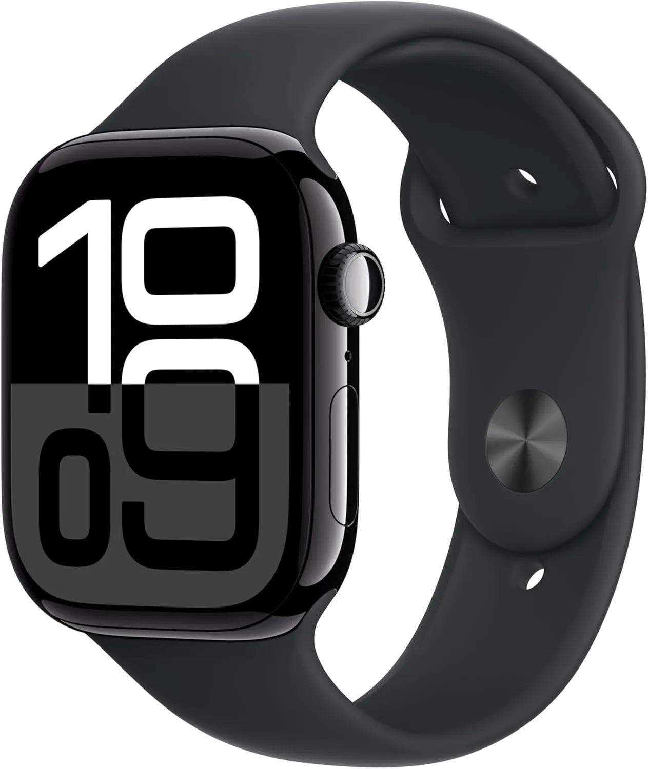 Apple Watch Series 10 [GPS   Cellular 46mm case] Smartwatch with Jet Black Aluminium Case with Black Sport Band - M/L. Fitness Tracker, ECG App, Always-On Retina Display, Water Resistant