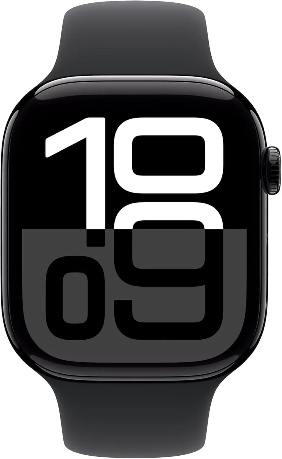 Apple Watch Series 10 [GPS   Cellular, 46mm] - Jet Black Aluminum Case with Black Sport Band, S/M (Renewed)