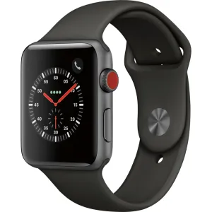 Apple Watch Series 3 42mm GPS   Cellular (Space Gray Aluminum Case with Gray Sport Band)