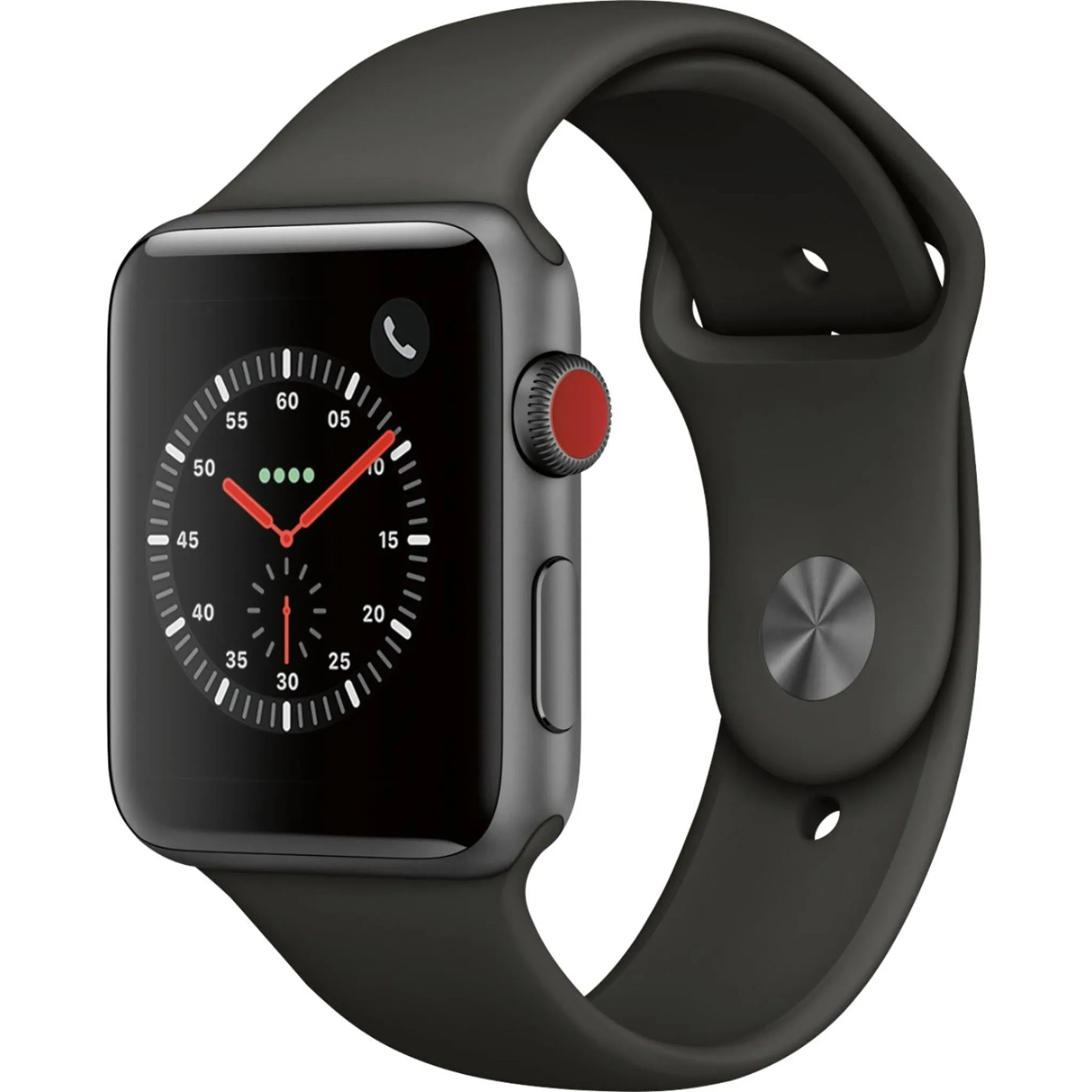 Apple Watch Series 3 42mm GPS   Cellular (Space Gray Aluminum Case with Gray Sport Band)