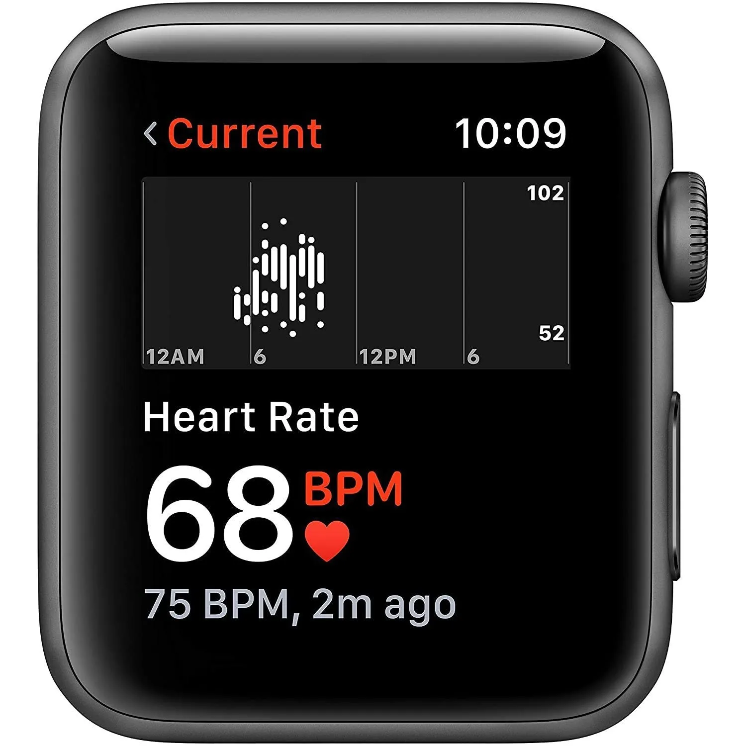 Apple Watch Series 3 GPS 42mm Space Gray Aluminum Case with Black Sport Band (Refurbished)