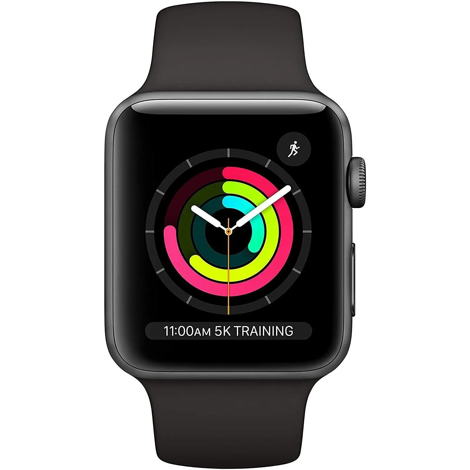 Apple Watch Series 3 GPS 42mm Space Gray Aluminum Case with Black Sport Band (Refurbished)