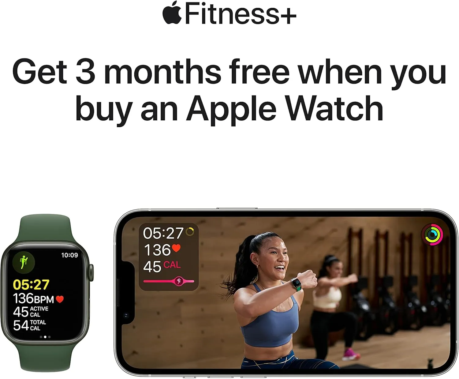 Apple Watch Series 7 (GPS, 45mm) Starlight Aluminum Case with Starlight Sport Band, Regular (Renewed)