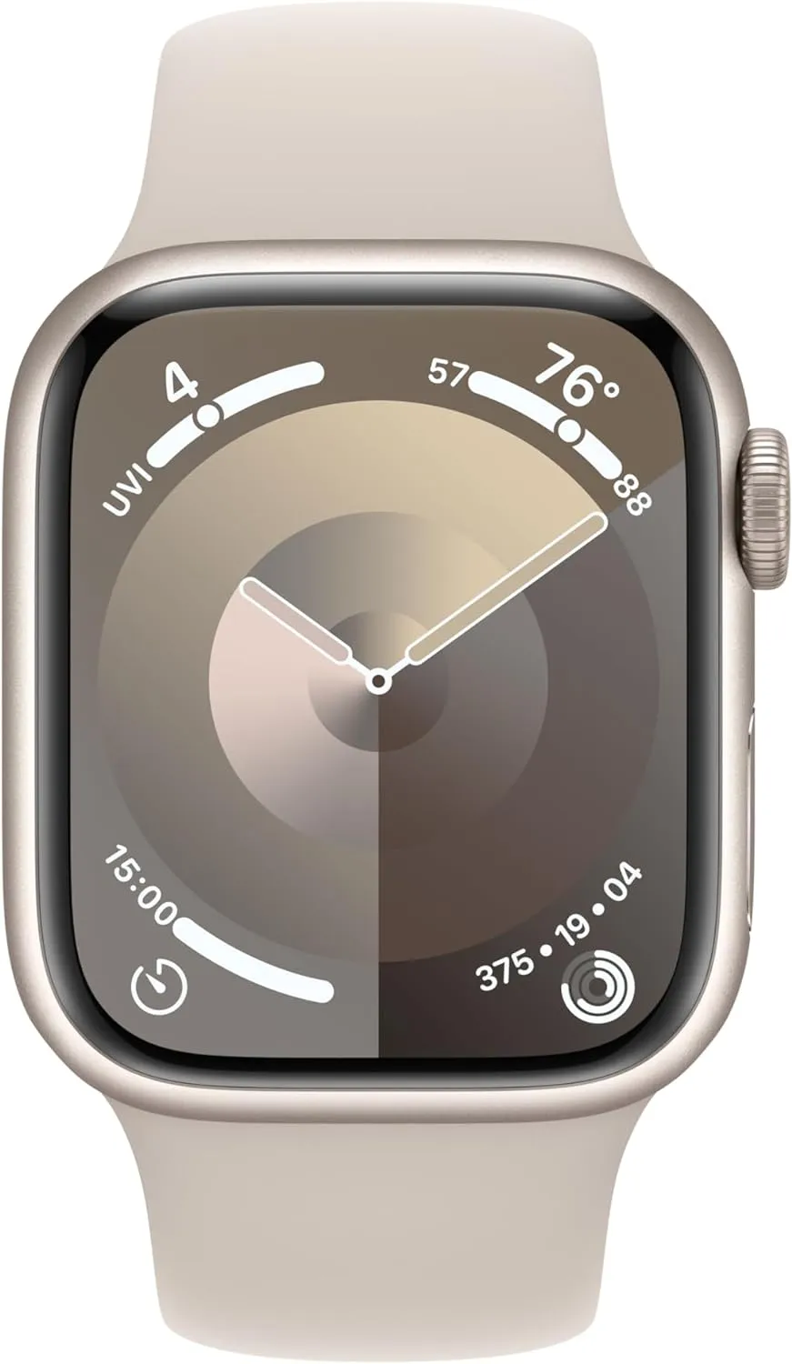 Apple Watch Series 9 [GPS   Cellular 41mm] Starlight Aluminum Case with Starlight Sport Band S/M (Renewed)