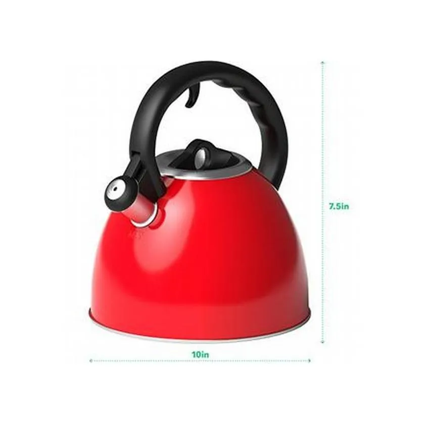 Artistic flair Tea Whistling Kettle Vremi Big-value deals 2 Quart