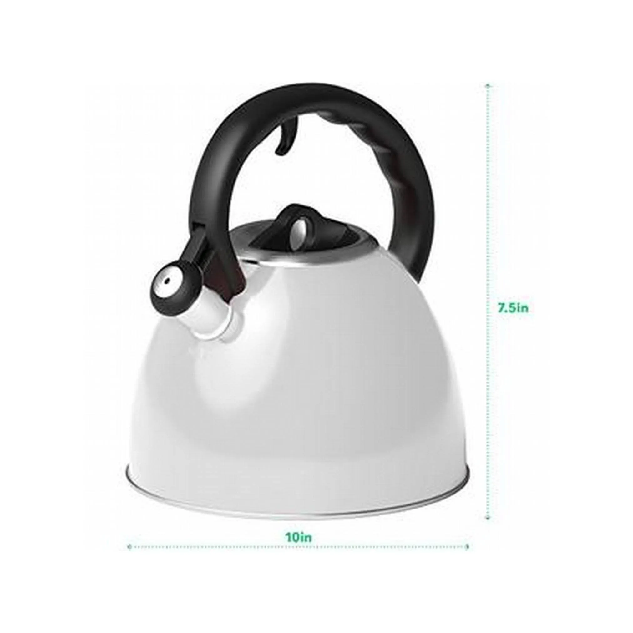 Artistic flair Tea Whistling Kettle Vremi Big-value deals 2 Quart