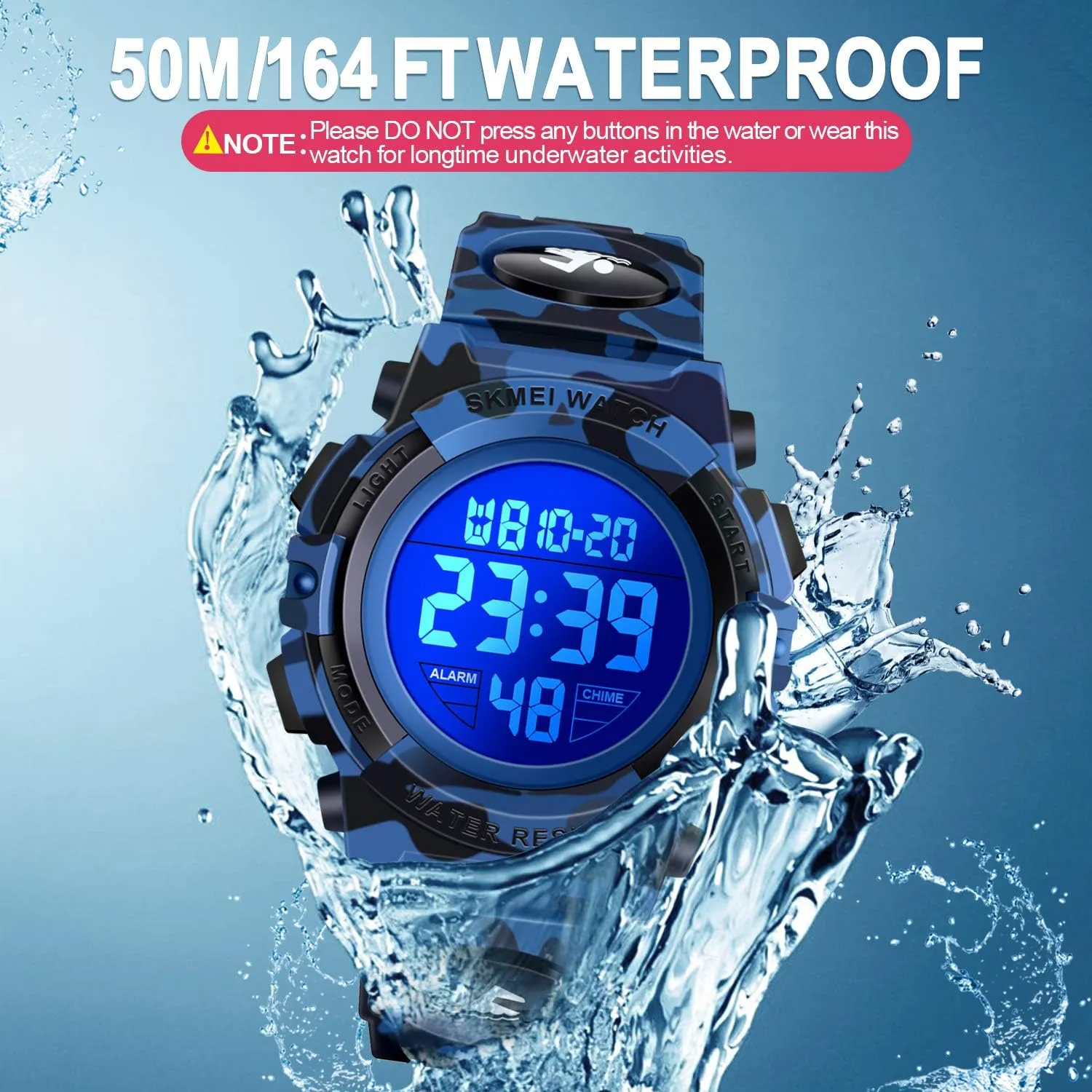ATIMO LED 50M Waterproof Kids Digital Sport Watch - Kids Gifts