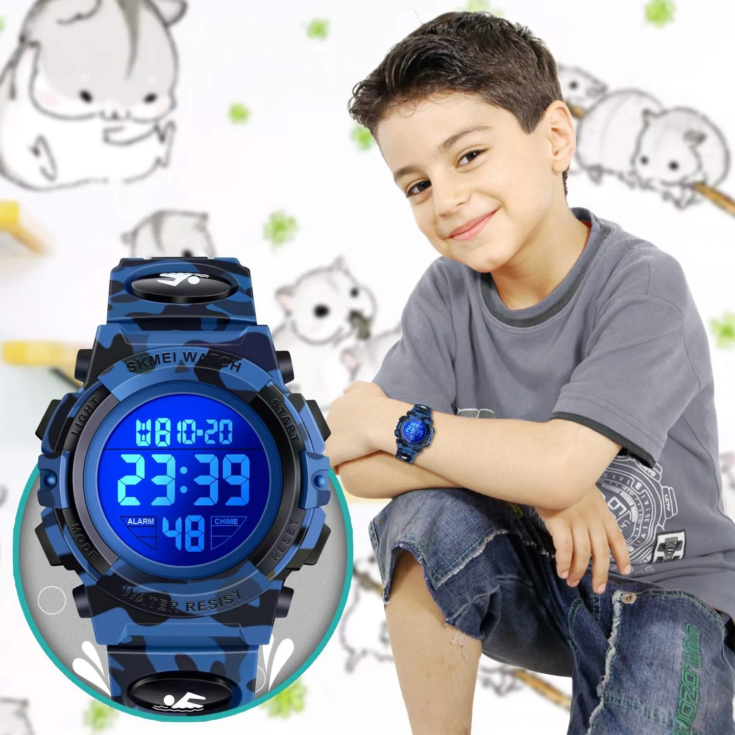 ATIMO LED 50M Waterproof Kids Digital Sport Watch - Kids Gifts