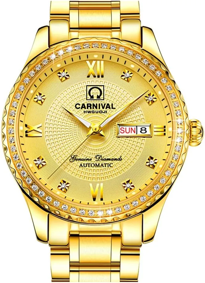 Automatic Watch for Men Waterproof Day Date Luxury Men Watch