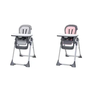 Baby Trend Sit Right 2.0 3-in-1 High Chair Bundle - Cozy Grey and Cozy Pink