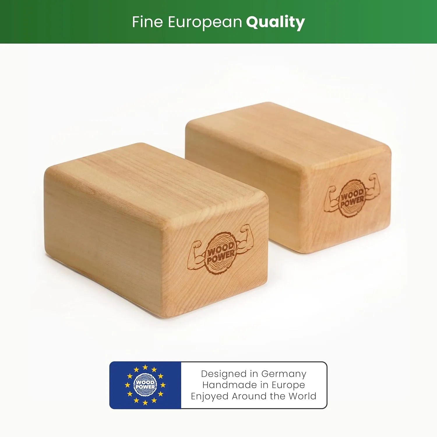 BalanceBlocks - Handstand Blocks & Yoga Block in One - Bodyweight Training, Gymnastics, Acrobatics, Yoga, Yoga prop and accessory, Lightweight, Good for Travel, Premium European Quality (Pack of 2)