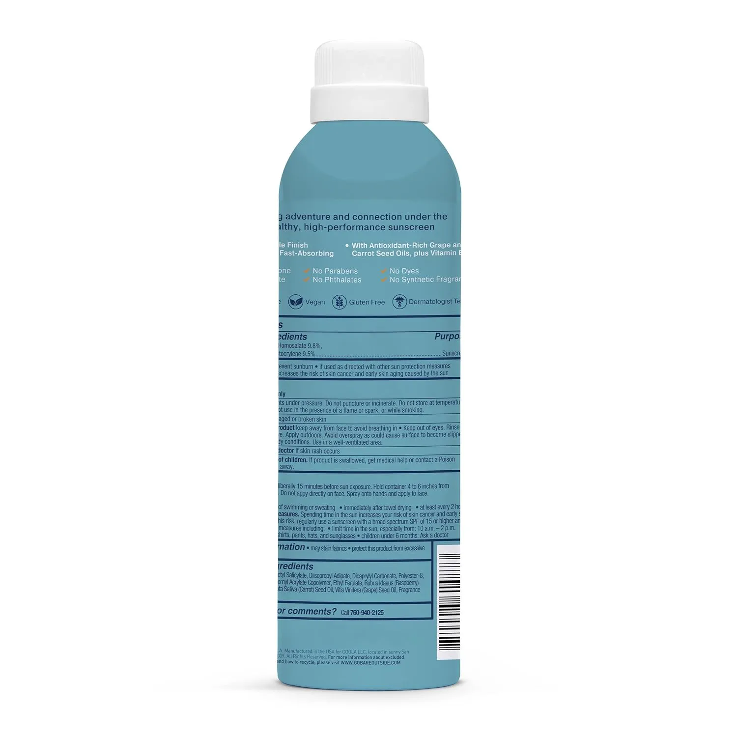 Bare Republic Clearscreen Sunscreen SPF 50 Sunblock Spray, Water Resistant with an Invisible Finish, 6 Fl Oz