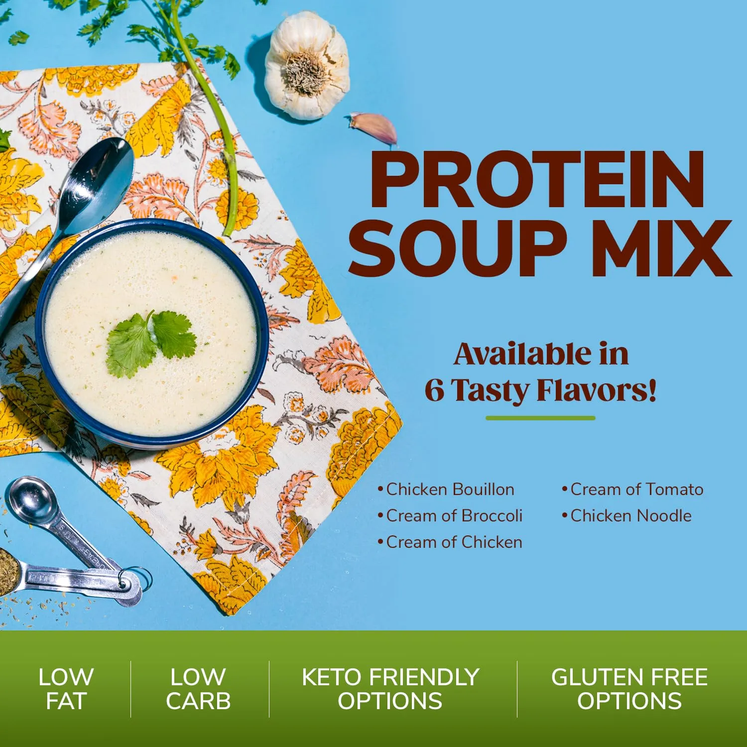 BariWise Protein Soup Mix, Variety Pack, 15g Protein, Low Carb (7ct)
