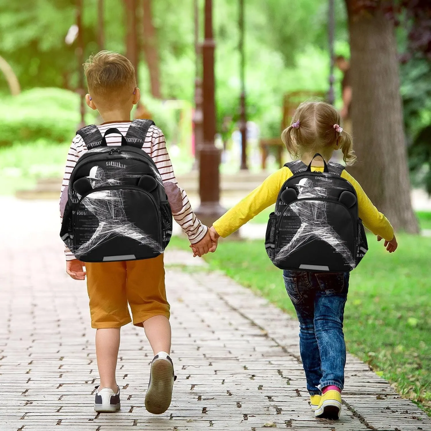 Baseball Player White Toddler Harness Backpack for Boys Girls 3-6 Years Kids Backpack with Anti Lost Safety Leash Baby Harness Bookbag for Preschool Walking Travel