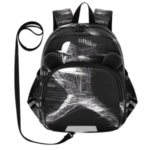 Baseball Player White Toddler Harness Backpack for Boys Girls 3-6 Years Kids Backpack with Anti Lost Safety Leash Baby Harness Bookbag for Preschool Walking Travel