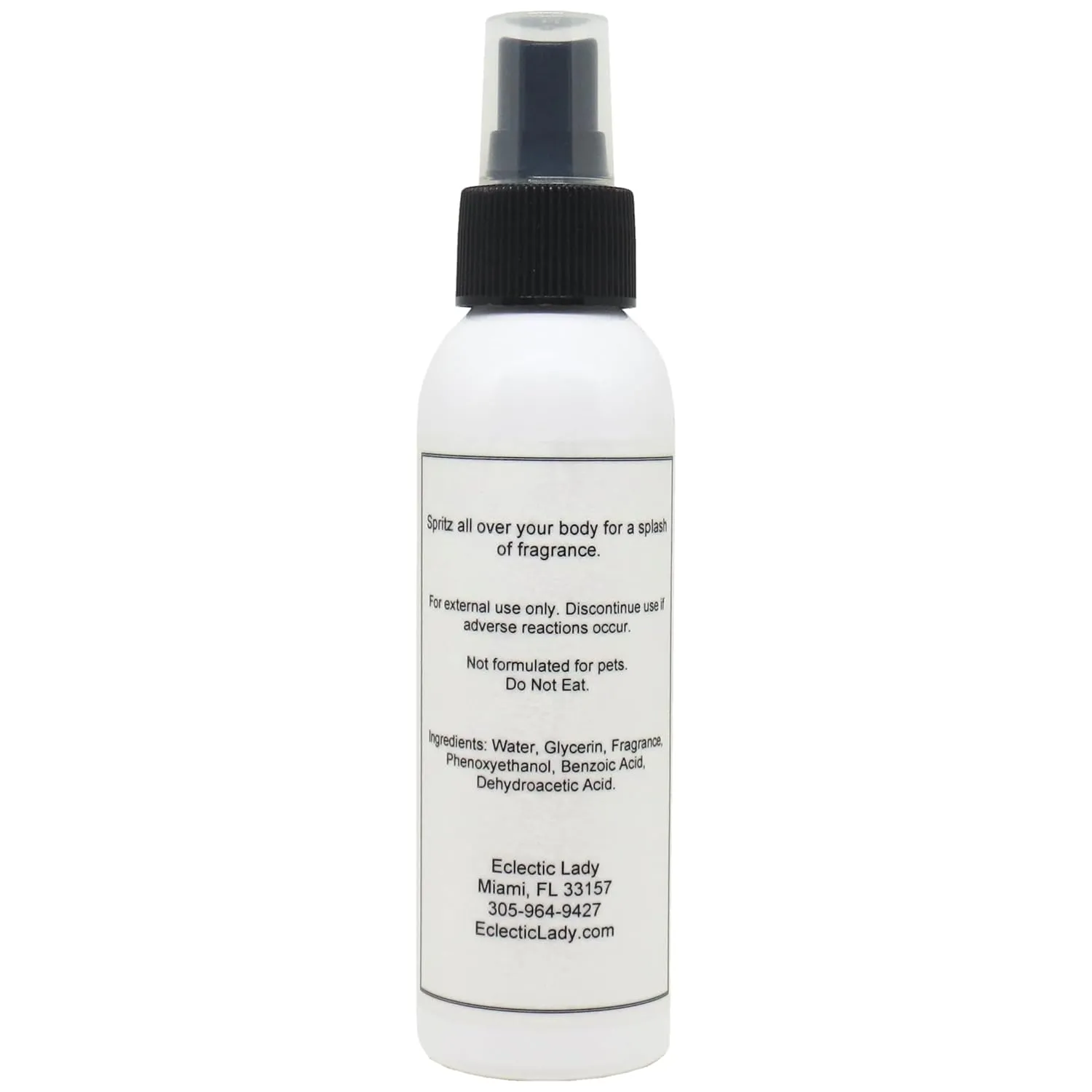 Bay Rum Body Spray, 8 ounces, By Eclectic Lady, Body Mist for Women with Clean, Light & Gentle Fragrance, Cologne with Soft, Subtle Aroma For Daily Use