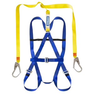 Belted Harness - Double Lanyard & Scaffold Hooks c/w Waist Belt