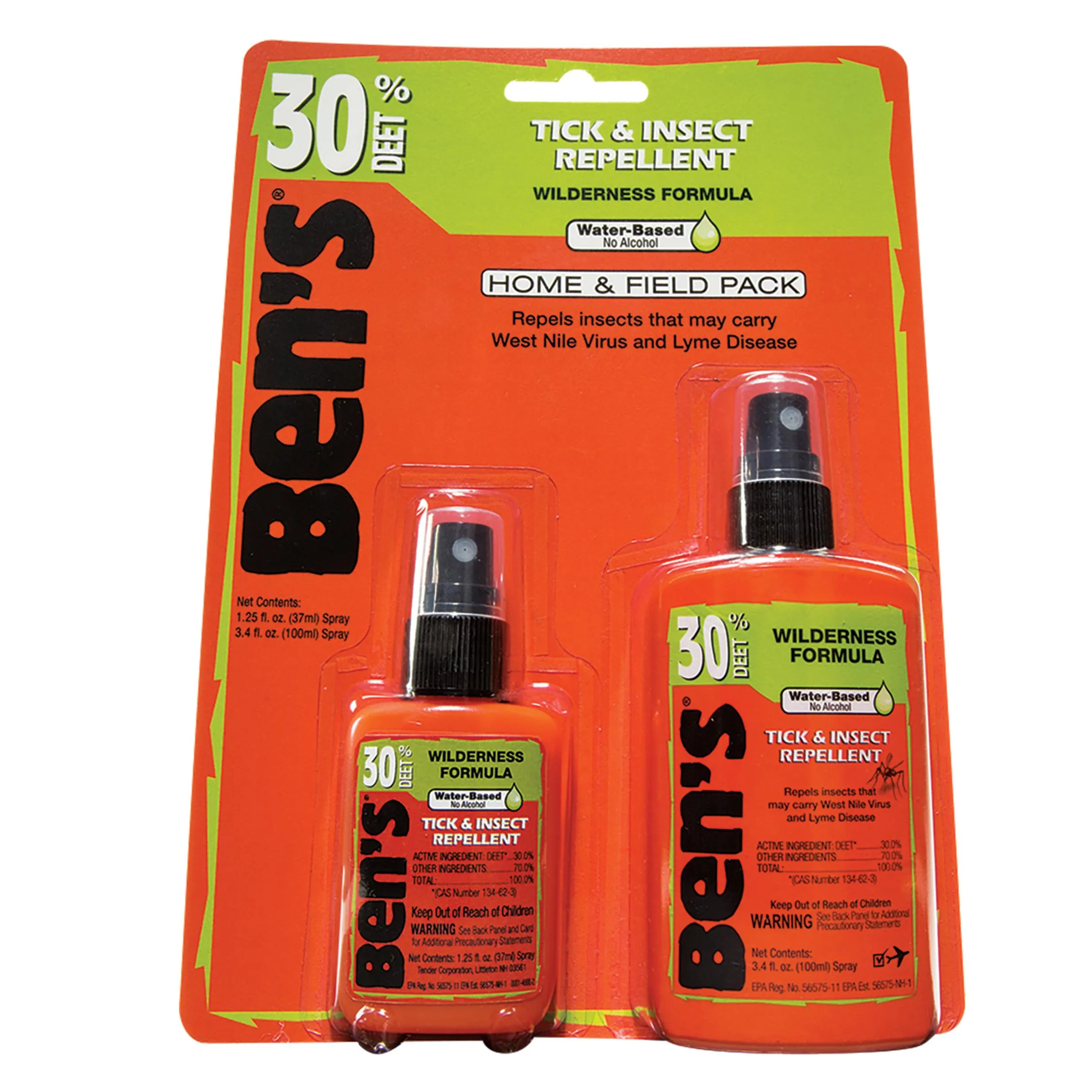 Ben's Home & Field Pack 3.4oz & 1.25oz