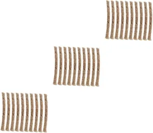 BESPORTBLE 3sets Quick Fire Lighter Camping Gear Outdoor Rope Fire Starter Strip for Camp 20pcs*3