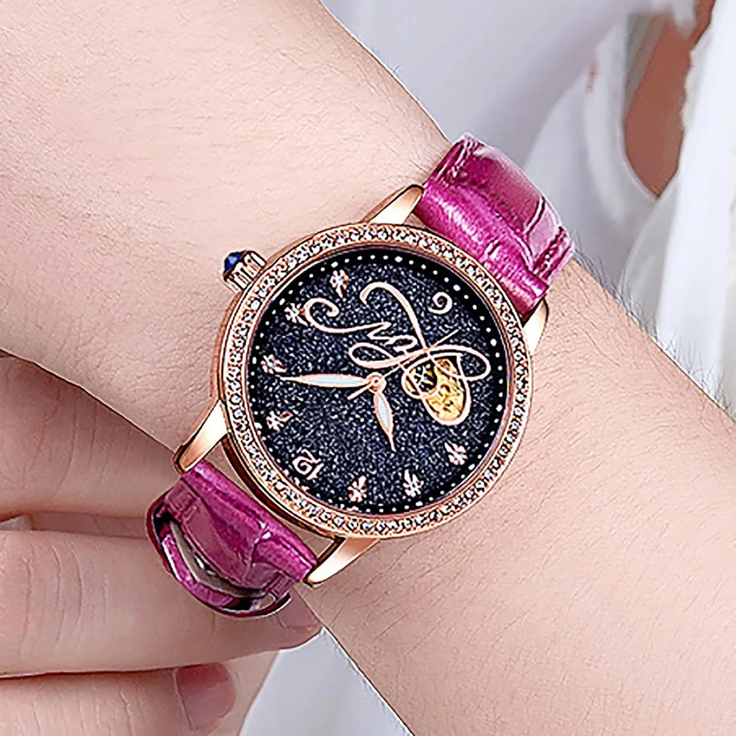 BESTKANG Mechanical Watch for Women Automatic Watch Luxury Diamond Waterproof Women's Watch