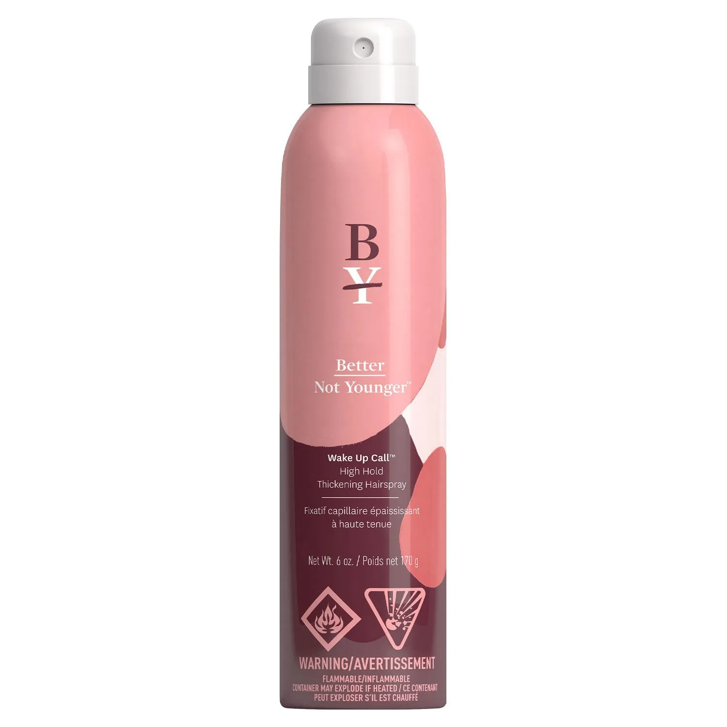 Better Not Younger WAKE UP CALL Hair Thickening Spray made with Biotin, Bamboo, Burdock and Hops - Volumizing Hairspray for Women Over 40, 6 oz