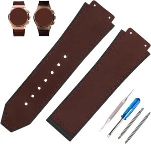 Big Bang Rubber Frosted 25mm Silicone Watch Bands Replacement Fit for Hublot 19mm*25mm*22mm Big Bang Watch Strap Wirstband(without metal buckle) For Men and Women