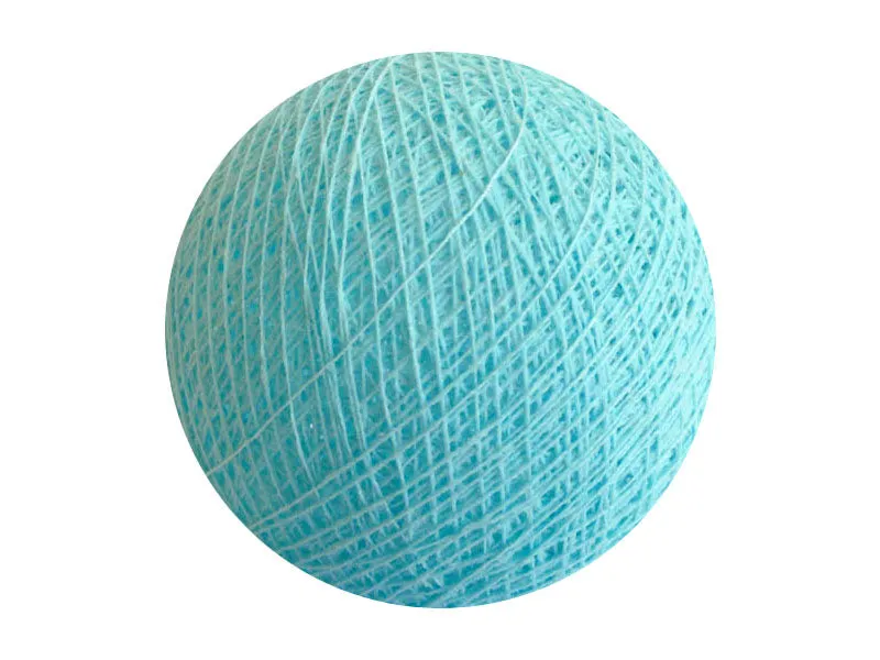 Bindi Cotton Ball Lantern Light Blue
