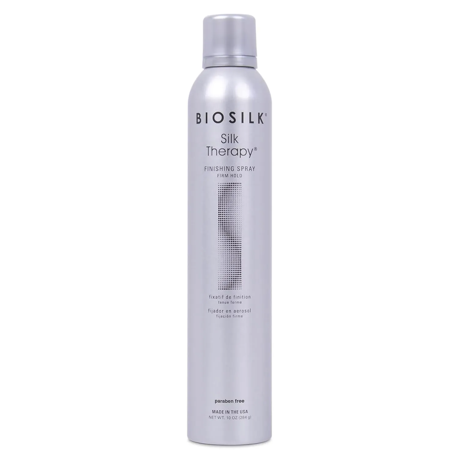 BioSilk Silk Therapy Finishing Spray Firm Hold, Strong-Hold Hairspray For Long-Lasting Styles, Sulfate, Paraben, & Cruelty-Free, 10 Oz