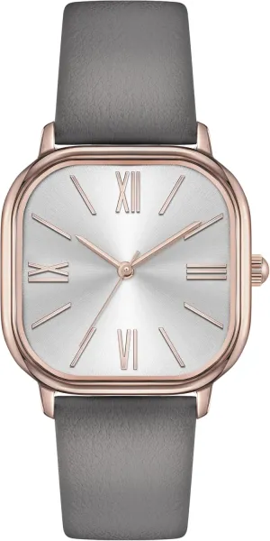 Bisley Square Watch for Women Leather Strap Easy to Read Waterproof Watch