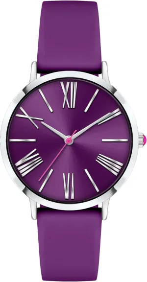 Bisley Women Watch Silicone Strap Easy to Read Waterproof Watch