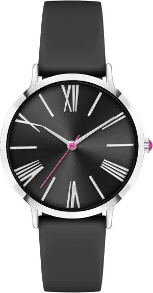 Bisley Women Watch Silicone Strap Easy to Read Waterproof Watch